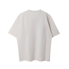 Saint Michael Big Damage Destination Collage Vintage Off‑White Tee