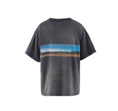 Saint Michael Desert Crucifix Washed Black Vintage Tee