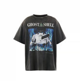 Saint Michael Ghost In The Shell Washed Black Vintage Tee