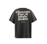 Saint Michael Eternal Fingerprint Washed Black Vintage Tee