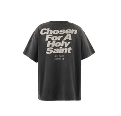 Saint Michael Eternal Fingerprint Washed Black Vintage Tee