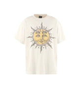 Saint Michael Flea Sun Graphic Off‑White Vintage Tee