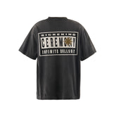Saint Michael Ceremony Star Washed Black Vintage Tee