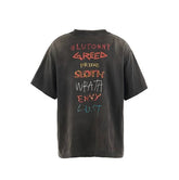 Saint Michael SA1NT Seven Sins Washed Black Vintage Tee