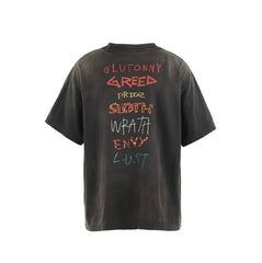 Saint Michael SA1NT Seven Sins Washed Black Vintage Tee