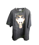 Saint Michael 2Pac Cross Vintage Black Tee