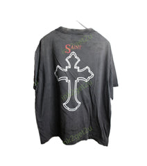 Saint Michael 2Pac Cross Vintage Black Tee