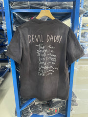 Saint Michael Devil Daddy Halo Flame Vintage Black Tee