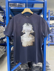 Saint Michael Ghost In The Shell Navy Vintage Tee