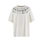 Saint Michael Dual‑Sided Print Vintage Off‑White Tee
