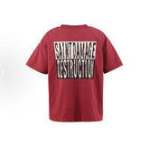 Saint Michael Superman Logo Washed Red Tee