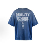 Saint Michael Reality School Washed Blue Tee