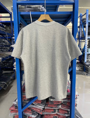 Saint Michael Slogan Print Heather Grey Tee