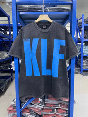 Saint Michael KLF Washed Black Graphic Tee