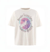 Saint Michael Mangled Twisted Saint Off‑White Tee