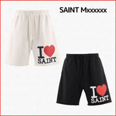 Saint Michael I Love Saint Heart Sweat Shorts