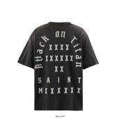 Saint Michael Attack On Titan Vintage Washed Black Tee