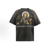 Saint Michael Double‑Sided Religious Print Washed Tee