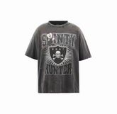 Saint Michael Sainty Hunter Skull Vintage Washed Tee