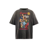 Saint Michael Vintage Cartoon Collage Washed Tee