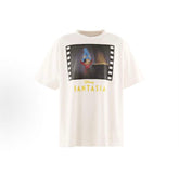 Saint Michael Fantasia Cartoon Print White Tee