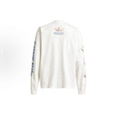 Saint Michael Saint Is Life Vintage White Long Sleeve Tee