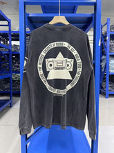 Saint Michael KLF Bold Letter Vintage Washed Black Long Sleeve Tee
