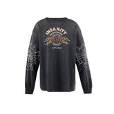 Saint Michael Insanity Spider Web Vintage Washed Long Sleeve Tee