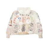 Saint Michael Full‑Print Vintage Graffiti Hoodie