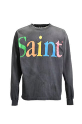 Saint Michael Rainbow Saint Logo Vintage Washed Long Sleeve Tee