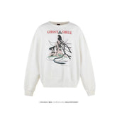 Saint Michael Ghost In The Shell White Vintage Crewneck Sweatshirt