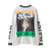 Saint Michael A Cheap Holiday Slogan Mock Neck Long Sleeve Tee