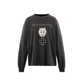 Saint Michael Saint Devotion Washed Graphic Long Sleeve Tee