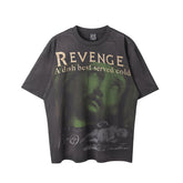 Saint Michael Revenge Washed Black Vintage Tee