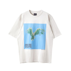Saint Michael Eagle Nightmare Cream Vintage Tee