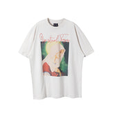 Saint Michael Spiritual Tears Portrait White Tee