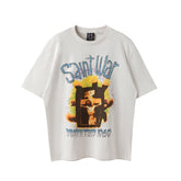 Saint Michael Saint War Death Trip 1969 Vintage Off‑White Tee