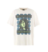 Saint Michael Wet Lovers Kiss Off‑White Vintage Tee