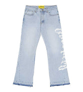 Godspeed OG Logo Flared Denim Printed Blue