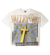 Vale Forever Thunder Cross Bling Tee Cream