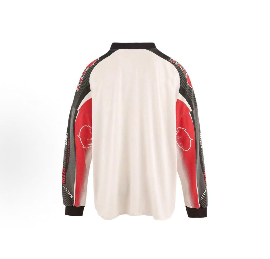 Saint Michael Devil Racing Graphic Long Sleeve Tee
