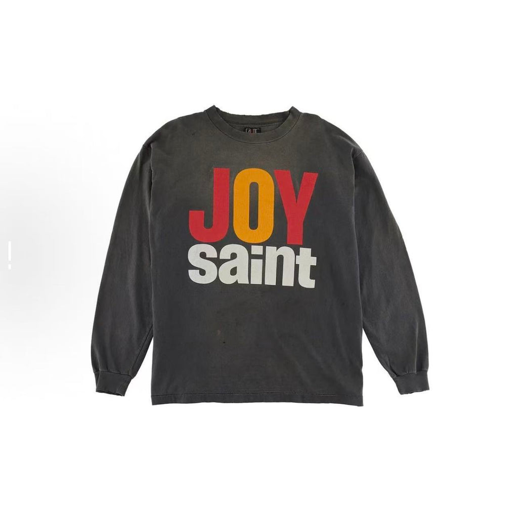 Saint Michael JOY Saint Vintage Washed Black Long Sleeve Tee