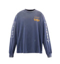 Saint Michael Saint Babylon Bleed Washed Navy Long Sleeve Tee