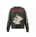 Saint Michael Saint Youth Washed Black Long Sleeve Tee