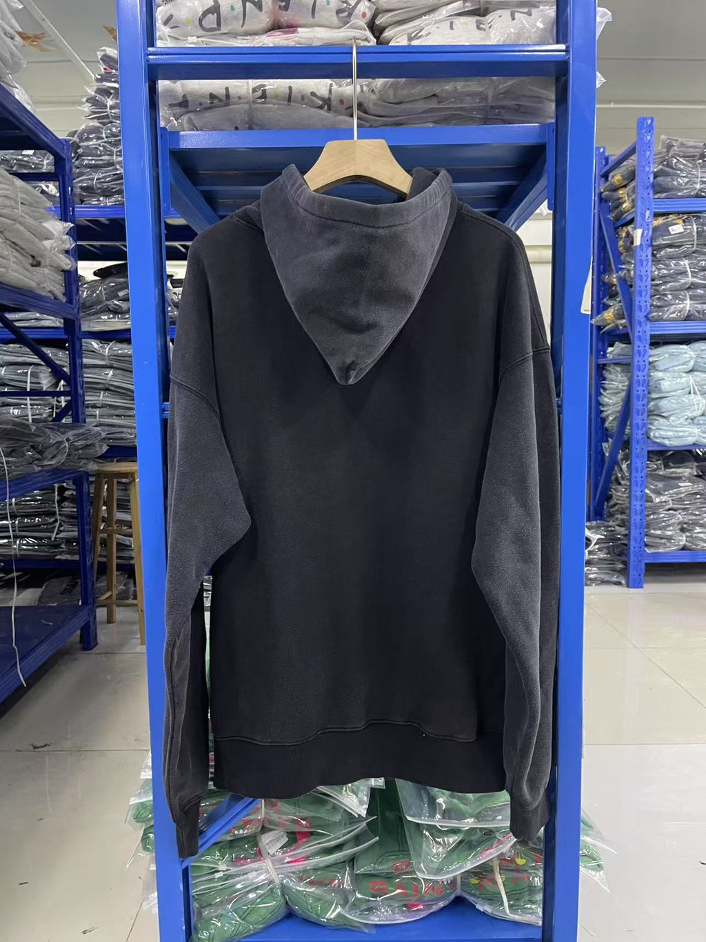 Saint Michael Smokers Fantasy Washed Black Hoodie