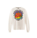 Saint Michael Fashion Politics White Graphic Long Sleeve Tee