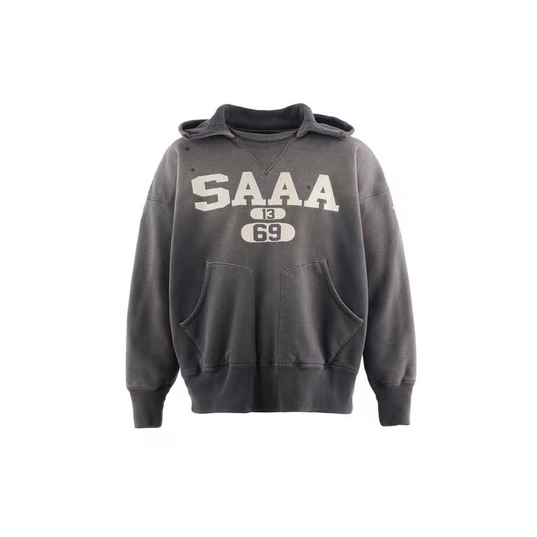 Saint Michael SAAA 13 69 Vintage Washed Distressed Hoodie
