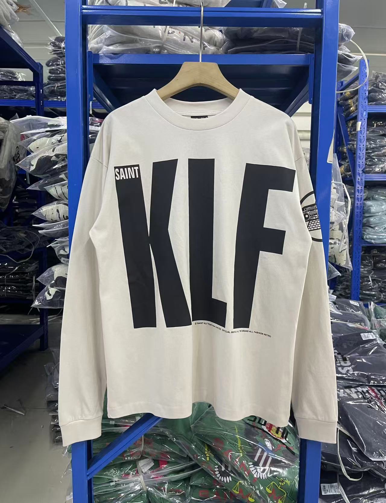 Saint Michael KLF Off‑White Graphic Long Sleeve Tee