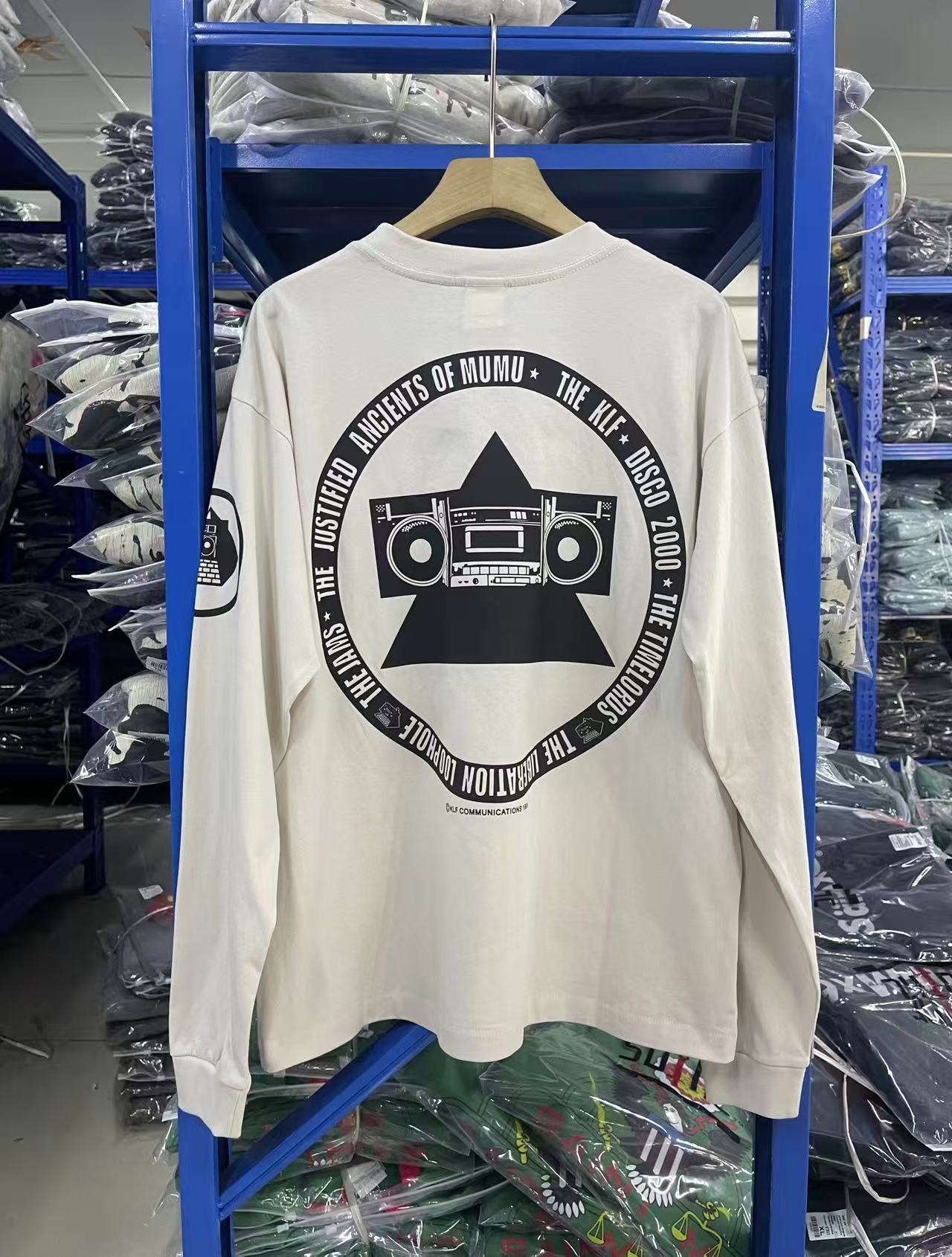 Saint Michael KLF Off‑White Graphic Long Sleeve Tee