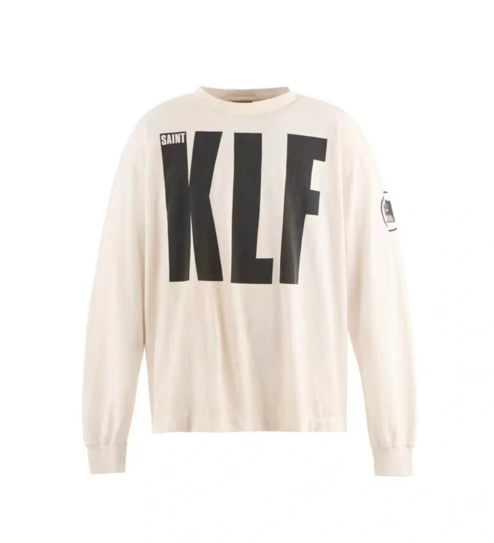 Saint Michael KLF Off‑White Graphic Long Sleeve Tee